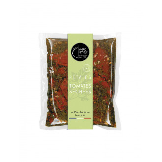 Pétales de tomates séchées à la persillade