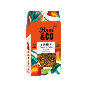 Granola mangue et éclats de...