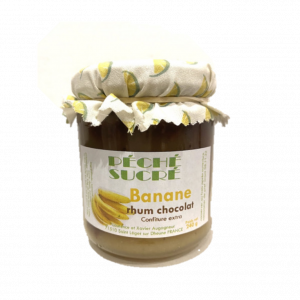 Confiture banane rhum chocolat